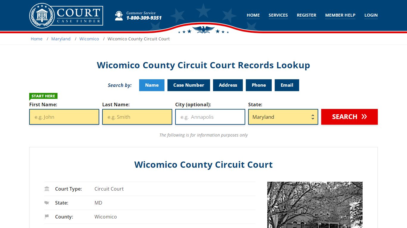 Wicomico County Circuit Court Records Lookup - CourtCaseFinder.com